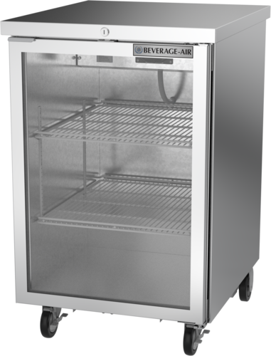 Beverage-Air BB24HC-1-FG-S 24" Glass Door Back Bar Cooler