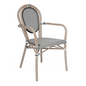 Flash Furniture SDA-AD642002A-TXT-BLKWH-LTNAT-GG 82 1/2" Dining Chair