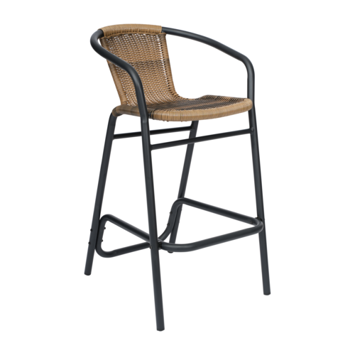 Flash Furniture SDA-AD632032R-DK-BN-GG 17 1/4" Barstool
