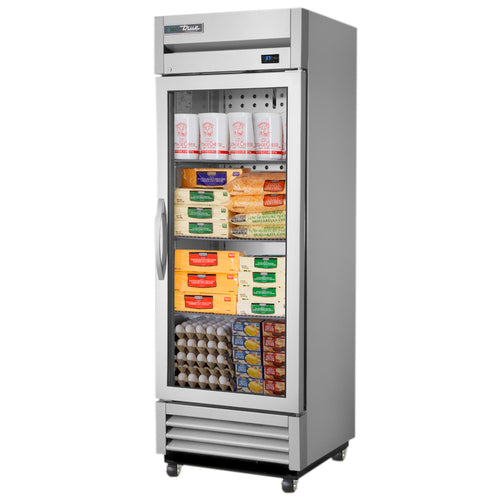 True T-19G-HC~FGD01 27" 1 Section Glass Door Reach-In Refrigerator