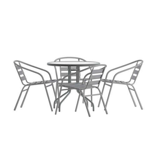 Flash Furniture TLH-072RD-017CSV4-GG 31 1/2" Patio Dining Set