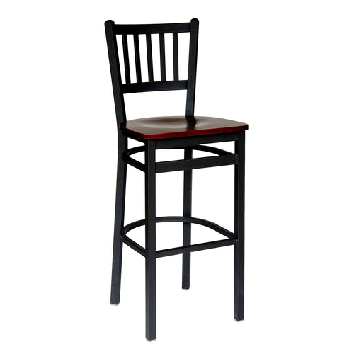 BFM Seating 2090B-SB W 17 1/2" Barstool