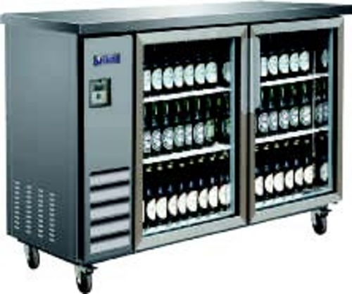 Axis IBB61-2G-24SS 61 1/8" Glass Door Back Bar Cooler
