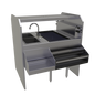 Glastender PSA-42L 42" Underbar Ice Bin / Cocktail Station