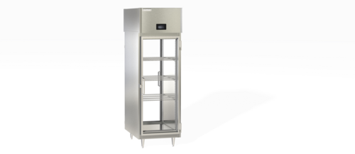 Delfield DSLRPT1-G 26 1/2" Solid & Glass Door Pass-Thru Refrigerator