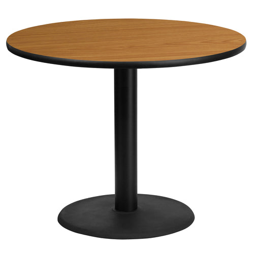 Flash Furniture XU-RD-36-NATTB-TR24-GG Dining Table