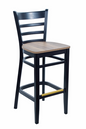 BFM Seating ZWB101BL GR1 17" Barstool