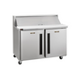Traulsen CLPT-3610-SD-LR-LK 36 1/2" 2 Doors 12 Pan Sandwich / Salad Prep Table