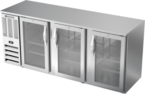 Beverage-Air BBN78HC-FG-S 78" Glass Door Back Bar Cooler