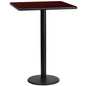 Flash Furniture XU-MAHTB-2424-TR18B-GG Dining Table