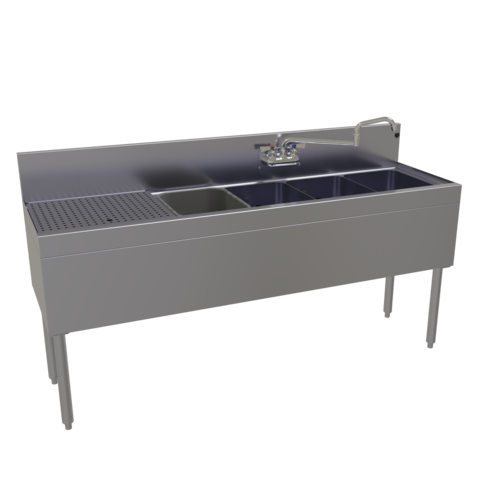 Glastender FSA-66R-S 66" Underbar Sink