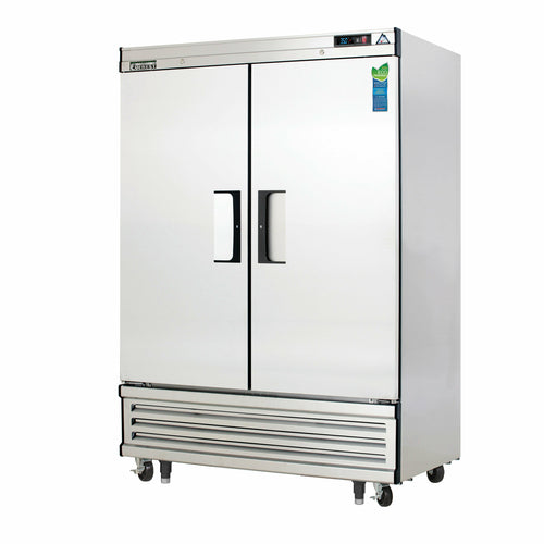 Everest EBR2 54 1/8" 2 Section Solid Door Reach-In Refrigerator