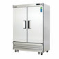 Everest EBR2 54 1/8" 2 Section Solid Door Reach-In Refrigerator
