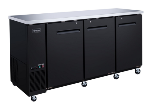 Omcan 50061 72 3/4" Solid Door Back Bar Cooler