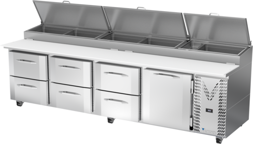 Victory VPPD119HC-6 119" Pizza Prep Table