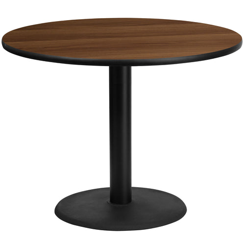 Flash Furniture XU-RD-42-WALTB-TR24-GG Dining Table