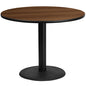 Flash Furniture XU-RD-42-WALTB-TR24-GG Dining Table