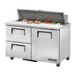 True TSSU-48-12D-2-HC 48 3/8" 1 Door 12 Pan Sandwich / Salad Prep Table