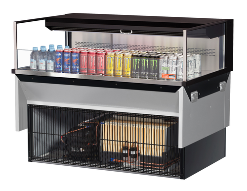 Turbo Air TOM-48L-UF-W(B)-1SI-N 47 7/8" Refrigerated Display Case
