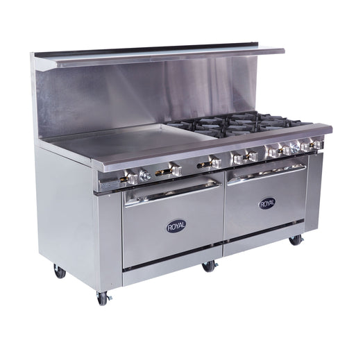 Royal Range RR-6G36 72" Gas Restaurant Range
