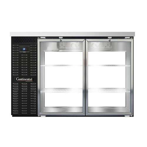 Continental Refrigerator BB50SNGDPT 50" Solid Door Back Bar Cooler