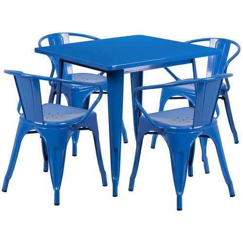 Flash Furniture ET-CT002-4-70-BL-GG Patio Dining Set