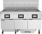 Frymaster 3FQG80T 60" (3) 80 lb Gas Fryer Battery