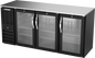 Beverage-Air BBN72HC-G-B 72" Glass Door Back Bar Cooler