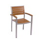 BFM Seating PH101CTKSV 18 1/2" Patio Chair