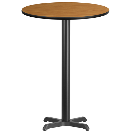 Flash Furniture XU-RD-30-NATTB-T2222B-GG Dining Table