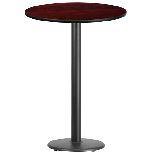 Flash Furniture XU-RD-30-MAHTB-TR18B-GG Dining Table