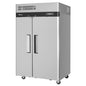 Turbo Air M3RF45-2-N 49 5/8" 2 Section Solid Door Reach-In Refrigerator Freezer