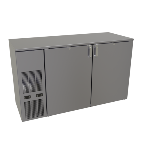 Glastender C2FB60 60" Solid Door Back Bar Cooler