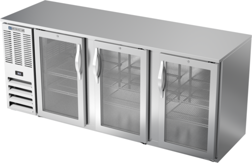 Beverage-Air BBN78HC-G-S 78" Glass Door Back Bar Cooler