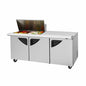 Turbo Air TST-72SD-15M-N(-LW) 72 5/8" 3 Doors 15 Pan Mega Top Sandwich / Salad Prep Table