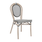 Flash Furniture SDA-AD642002S-TXT-BLKWH-LTNAT-GG 18" Dining Chair