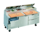 La Rosa L-15172-28 72" Pizza Prep Table