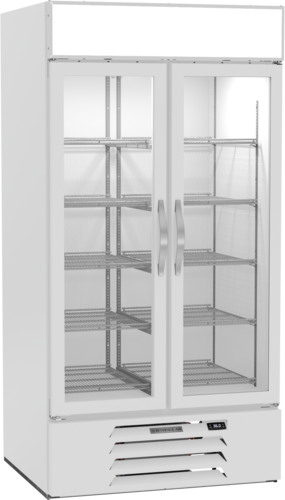 Beverage-Air MMR35HC-1-W 39 1/2" 2 Section Refrigerated Merchandiser