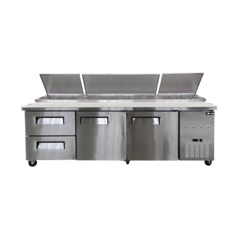 Omcan 49299 94 1/8" 2 Doors Pizza Prep Table
