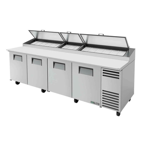 True TPP-AT-119-HC 119 1/4" 4 Doors Pizza Prep Table