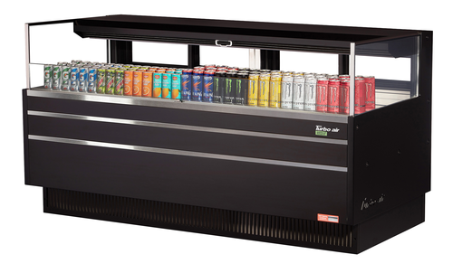 Turbo Air TOM-72L-UFD-W(B)-1S-N 70 3/4" Open Air Merchandiser