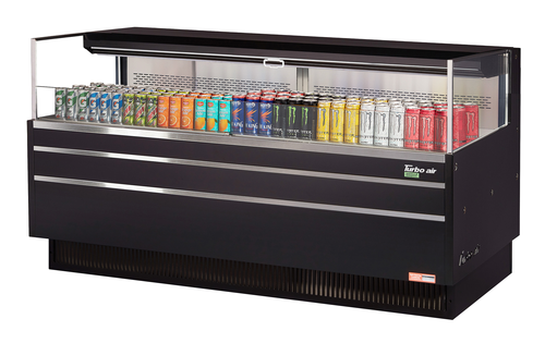 Turbo Air TOM-72L-UF-W(B)-1S-N 70 3/4" Open Air Merchandiser