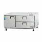 Everest ETBR3-D2 71 1/8" Solid Door Undercounter Refrigerator