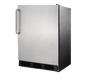 Summit FF7BKSSTBADA 23 5/8" Solid Door Undercounter Refrigerator