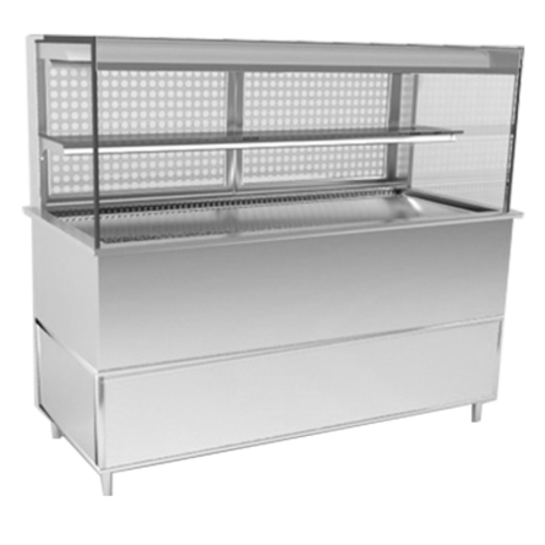 RPI VIAS4-20-R-SQ-SC-INS 57 1/8" Refrigerated Display Case