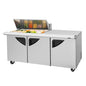 Turbo Air TST-72SD-18M-N(-LW) 72 3/8" 3 Doors 18 Pan Mega Top Sandwich / Salad Prep Table
