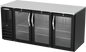 Beverage-Air BB72HC-FG-B 72" Glass Door Back Bar Cooler