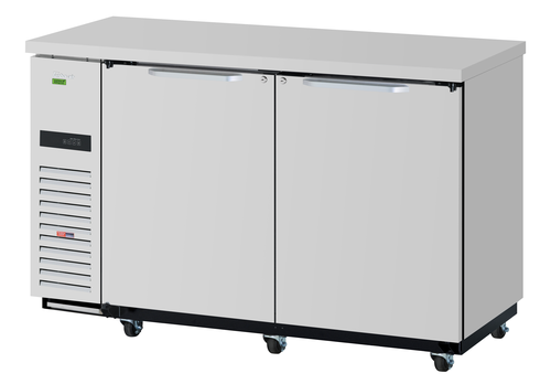 Turbo Air TBB-24-60SSD-N6 61 1/8" Solid Door Back Bar Cooler