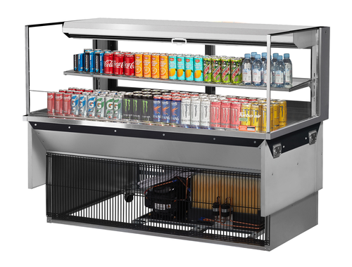 Turbo Air TOM-60L-UFD-S-2SI-N 59 7/8" Refrigerated Display Case