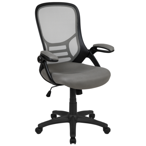 Flash Furniture HL-0016-1-BK-GY-GG 26 1/2" Dining Chair